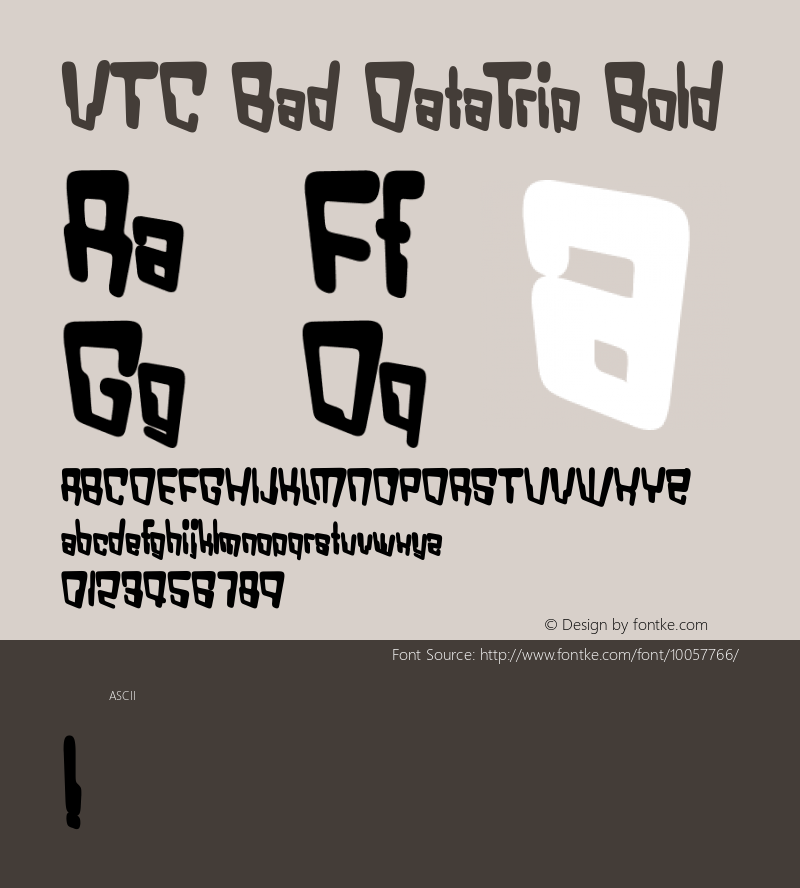 VTC Bad DataTrip Bold 1999; 1.1图片样张