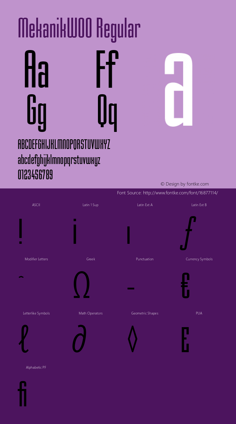 MekanikW00 Regular Version 1.00图片样张