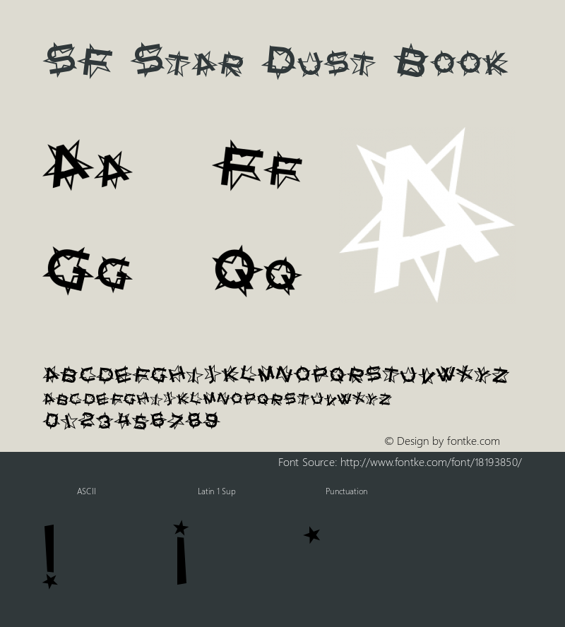 SF Star Dust Book Version ver 1.0; 1999. Freew图片样张