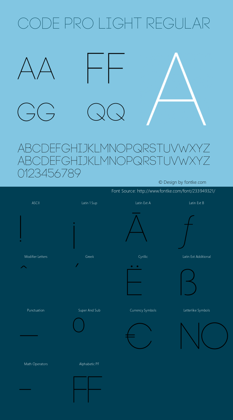 Code-Pro-Light Version 1.003图片样张