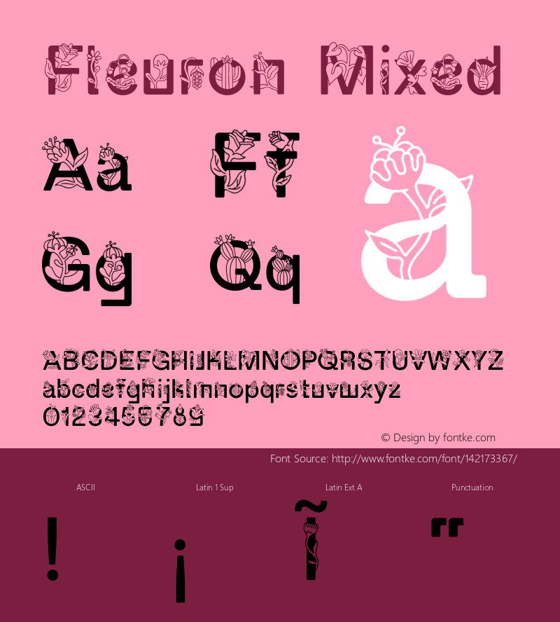 Fleuron Mixed Version 1.000;PS 001.000;hotconv 1.0.88;makeotf.lib2.5.64775图片样张