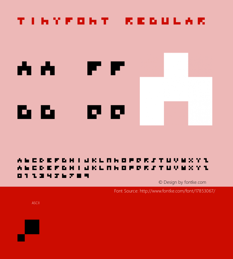 TINYFONT Regular 1.0图片样张