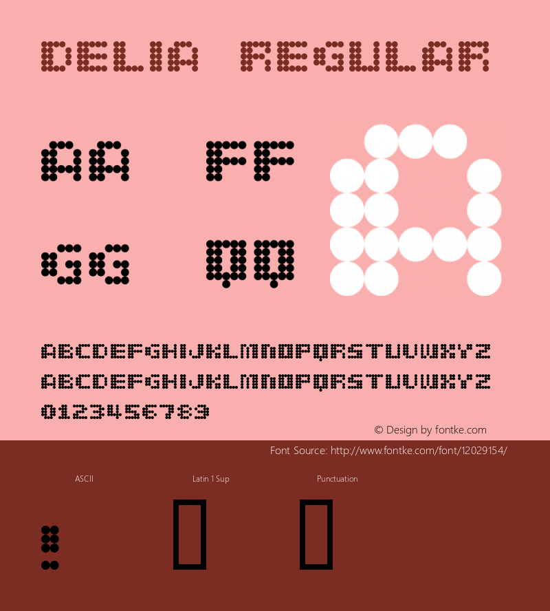 delia Regular Macromedia Fon￿ographer 4.1J 5/19/99图片样张