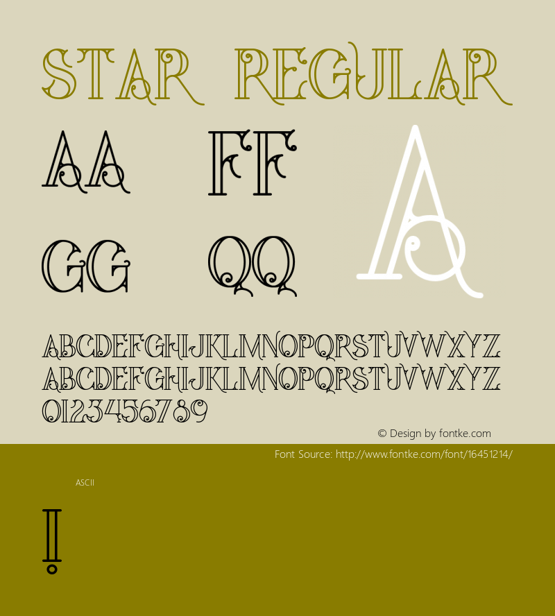 star Regular Version 1.000图片样张