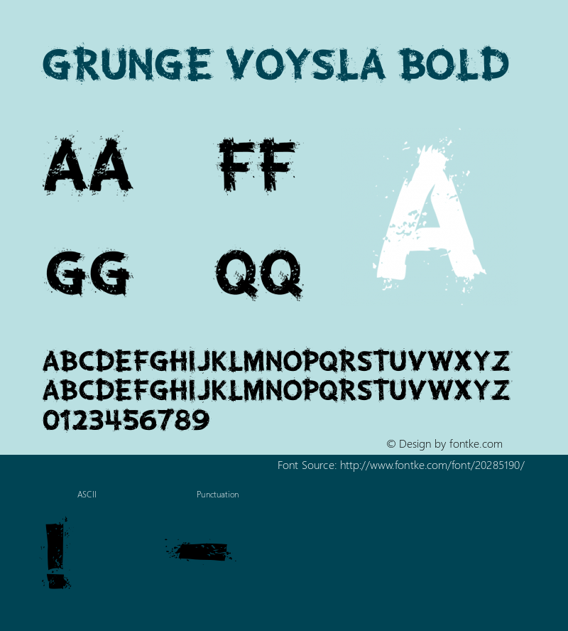 Grunge Voysla Bold Version 1.000图片样张