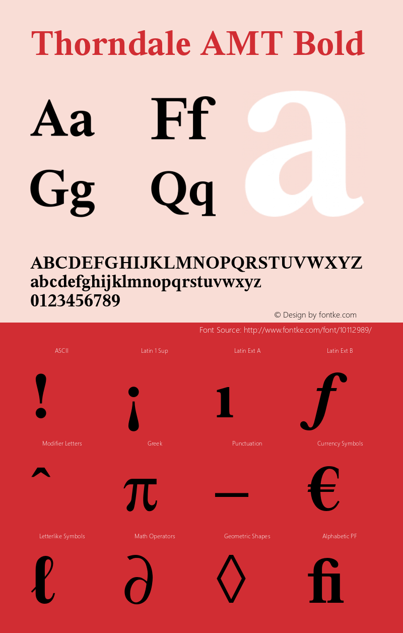 Thorndale AMT Bold OTF 1.007;PS 001.000;Core 1.0.32;makeotf.lib1.4.3831图片样张