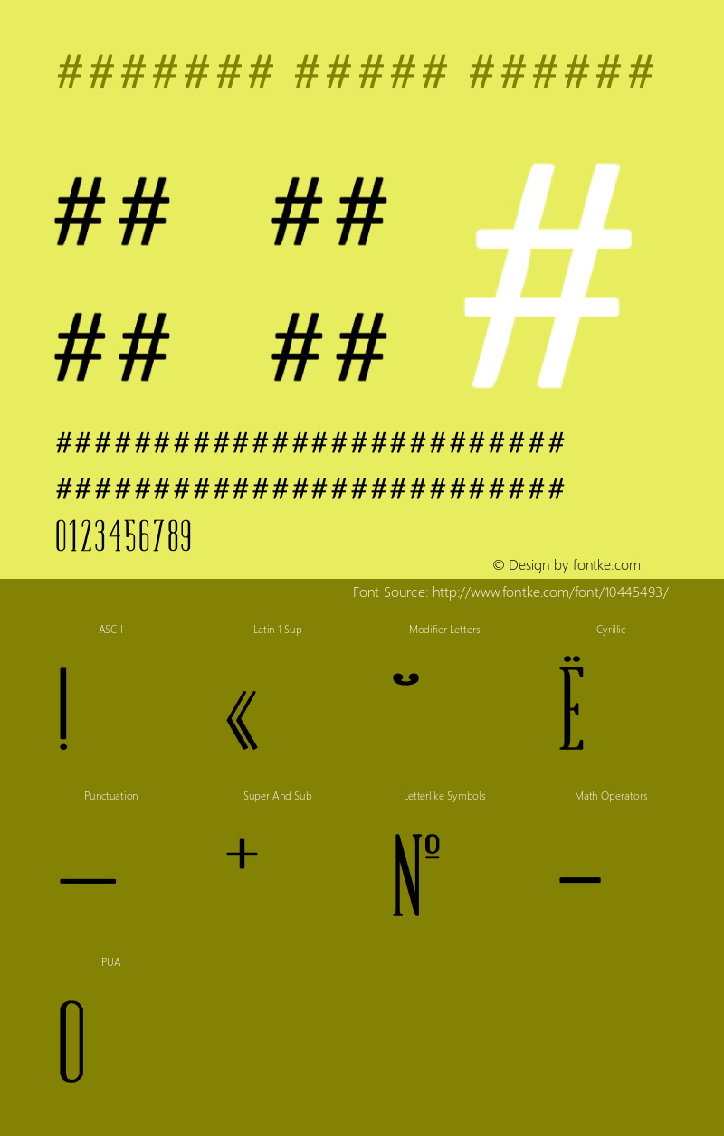 TamiMed Serif Medium Version 1 2012图片样张