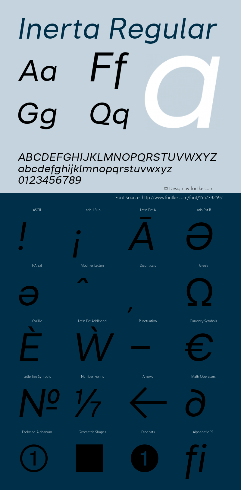 Inerta W05 Italic Version 1.001图片样张