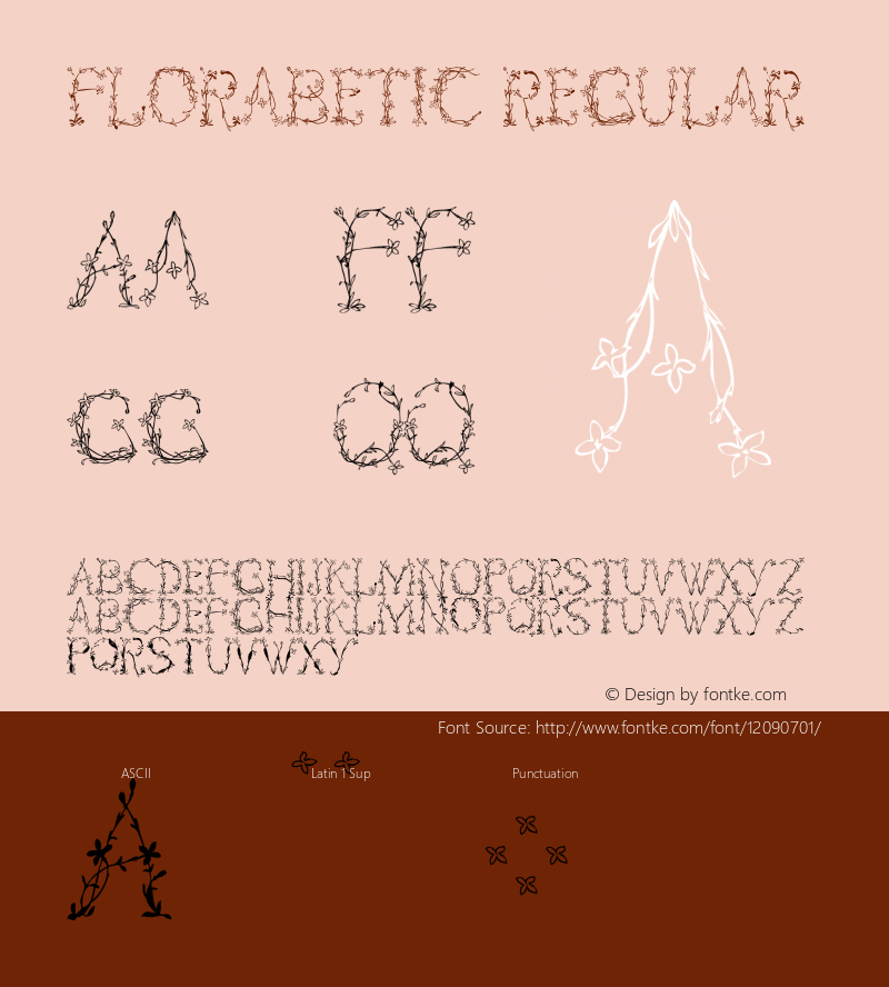 Florabetic Regular 1.0 2005-03-05图片样张