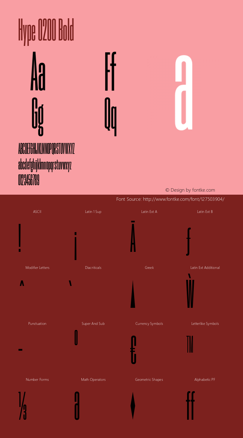 Hype 0200 Bold Version 1.000;hotconv 1.0.109;makeotfexe 2.5.65596图片样张