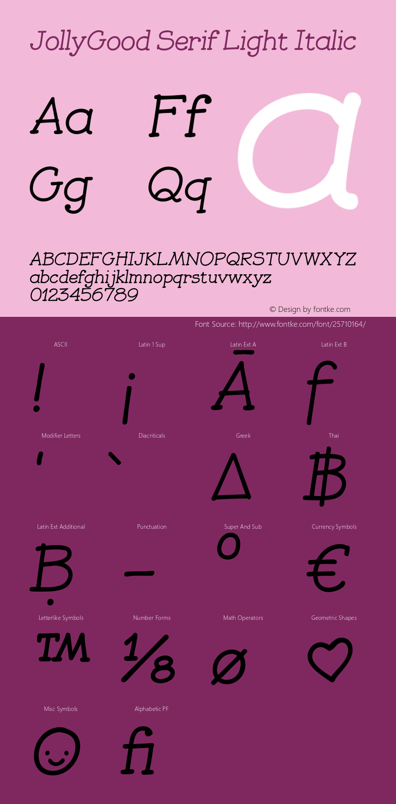 JollyGood Serif Light Italic Version 1.000;PS 001.000;hotconv 1.0.88;makeotf.lib2.5.64775图片样张