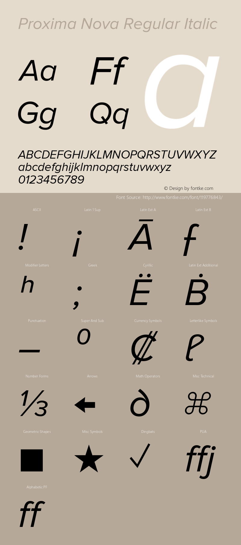 Proxima Nova Regular Italic Version 2.003图片样张