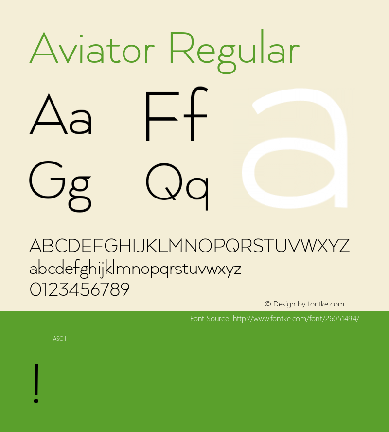 Aviator Regular Version 1.000图片样张