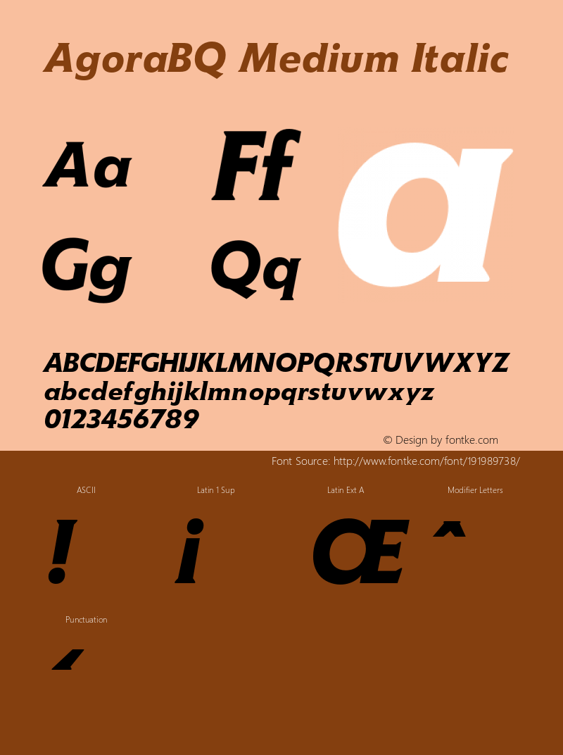 AgoraBQ-MediumItalic 001.001图片样张