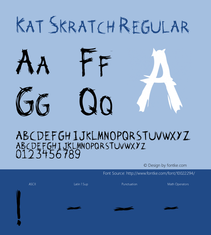 Kat Skratch Regular Unknown图片样张