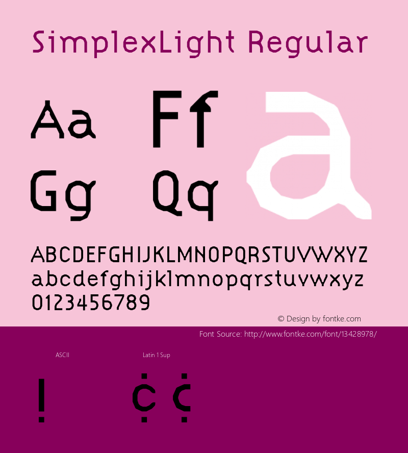 SimplexLight Regular 001.000图片样张