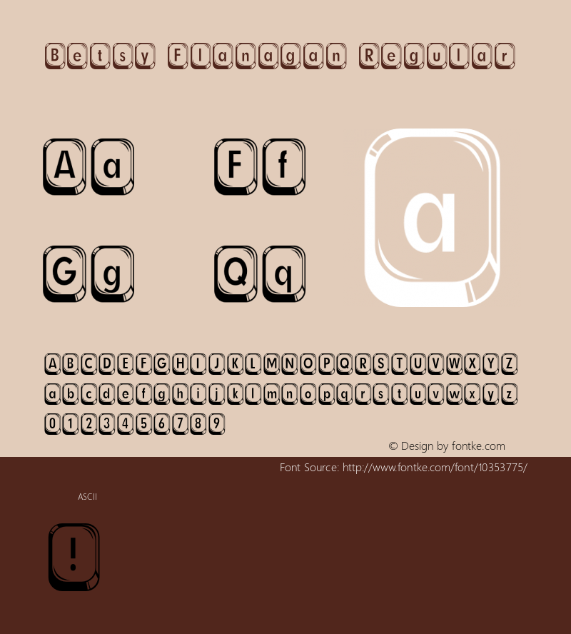 Betsy Flanagan Regular OTF 3.000;PS 001.001;Core 1.0.29图片样张