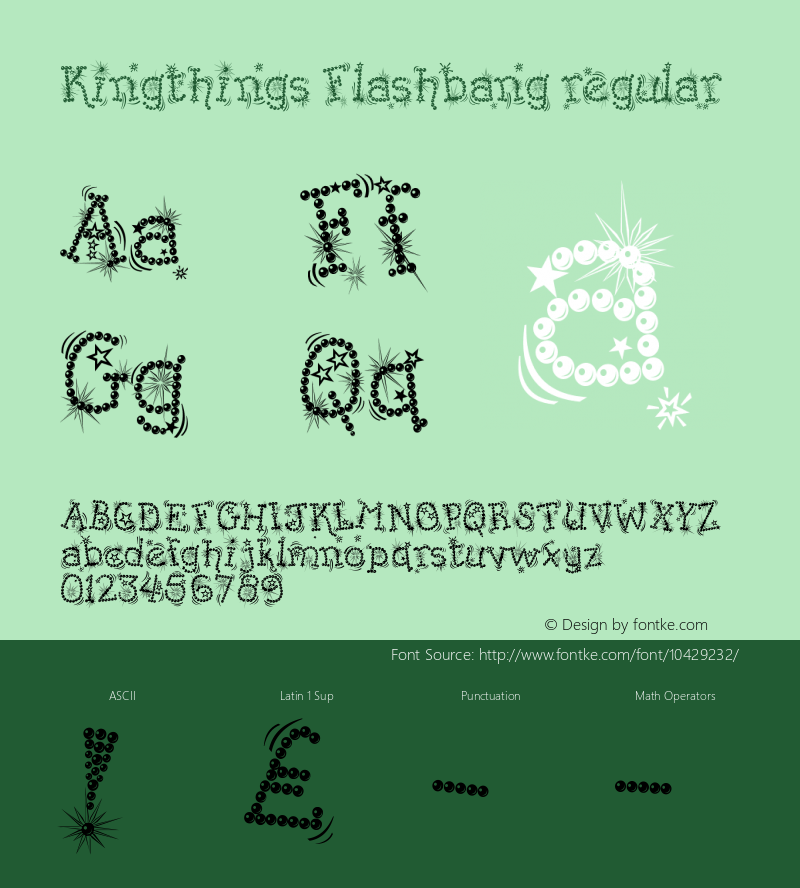 Kingthings Flashbang regular Version 1.0 August 2004图片样张