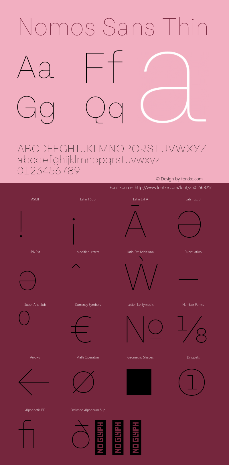 Nomos Sans Thin Version 1.000;Glyphs 3.2 (3216)图片样张