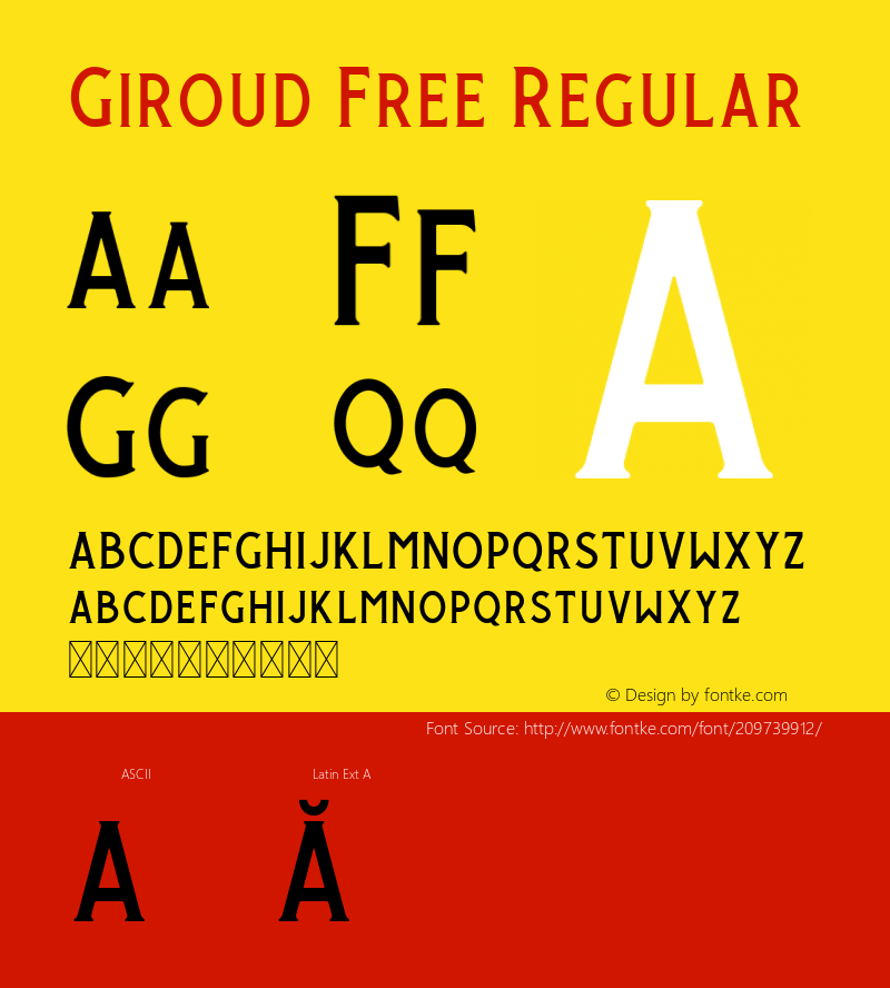 Giroud Free Regular Version 1.000图片样张