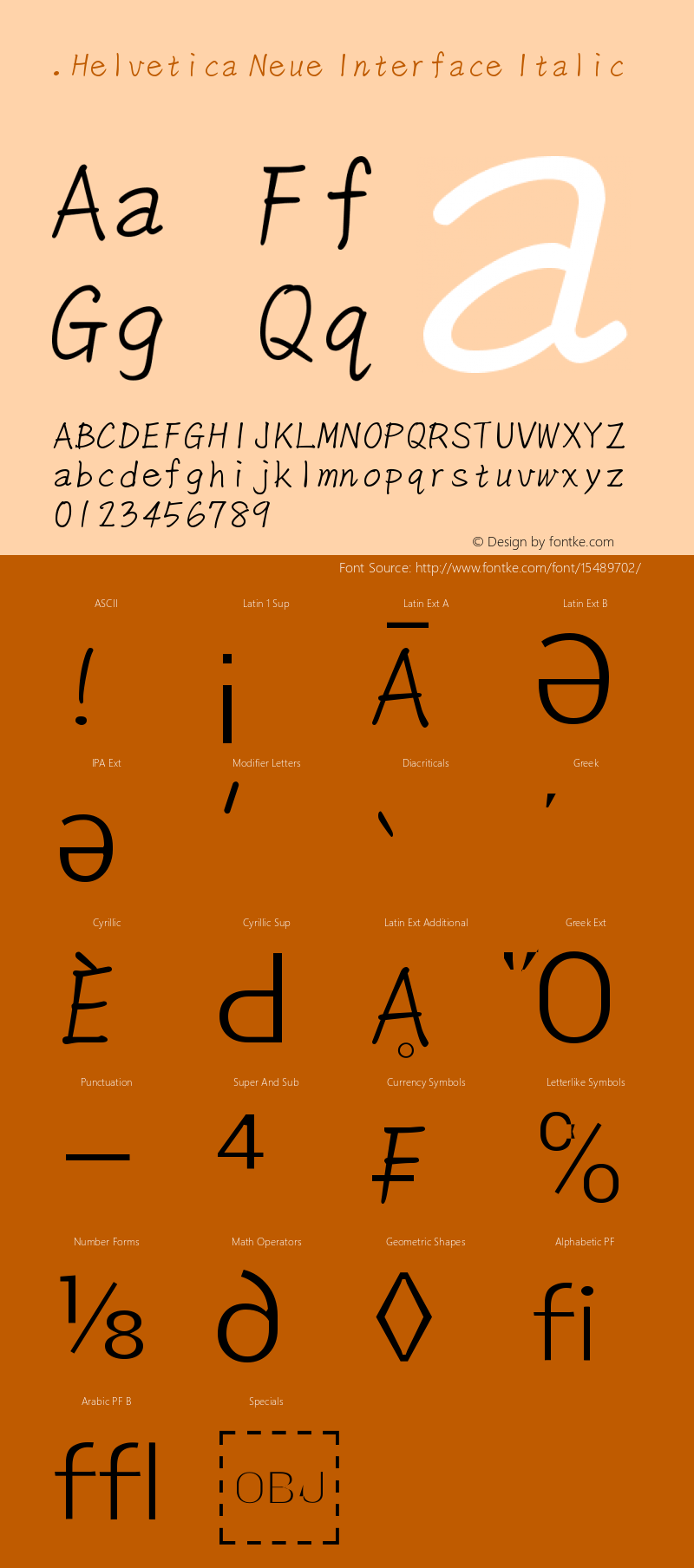 .Helvetica Neue Interface Italic 10.0d35e1图片样张