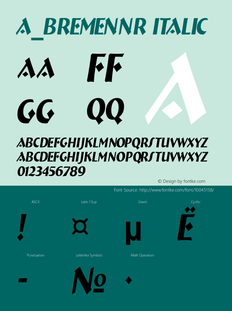 a_BremenNr Italic 01.02图片样张