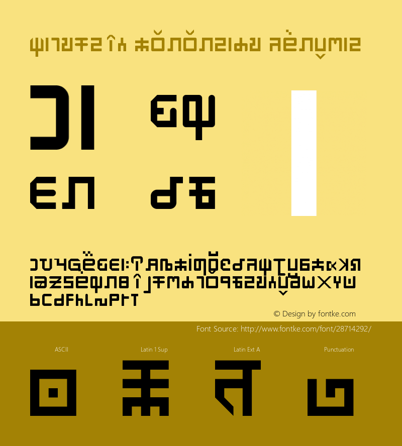 Sanskrit Logograms Regular Version 1.0图片样张