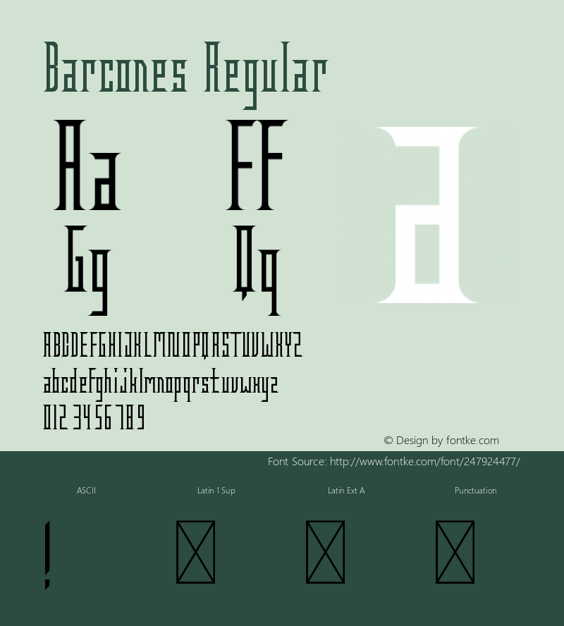 Barcones Version 1.003;Fontself Maker 3.5.8图片样张