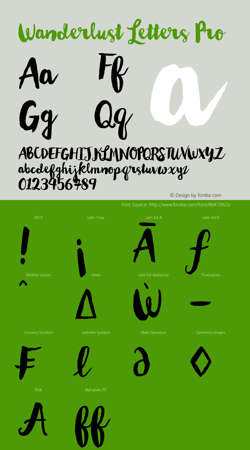 Wanderlust Letters Pro Version 1.000 | wf-rip DC20150905图片样张