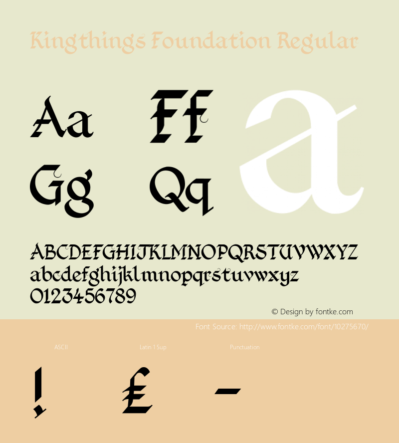 Kingthings Foundation Regular 1.1图片样张