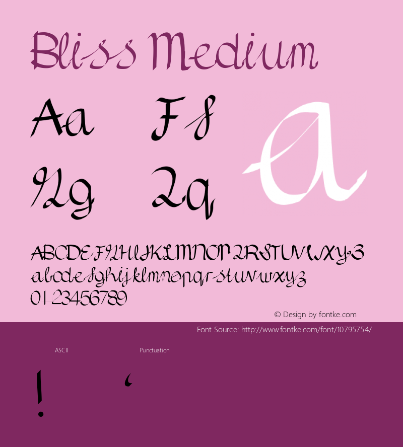 Bliss Medium Version 001.000图片样张