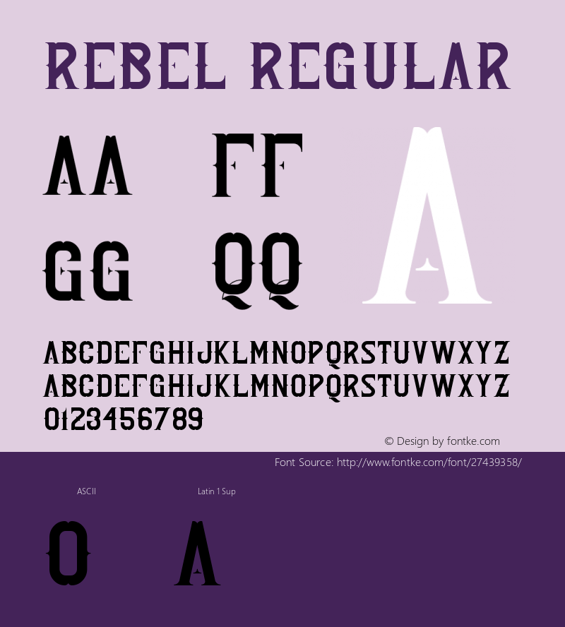 Rebel Version 1.002;Fontself Maker 3.0.0-3图片样张