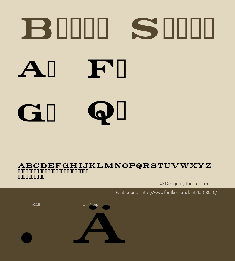 Bunth Serif Macromedia Fontographer 4.1.5 00-03-26图片样张