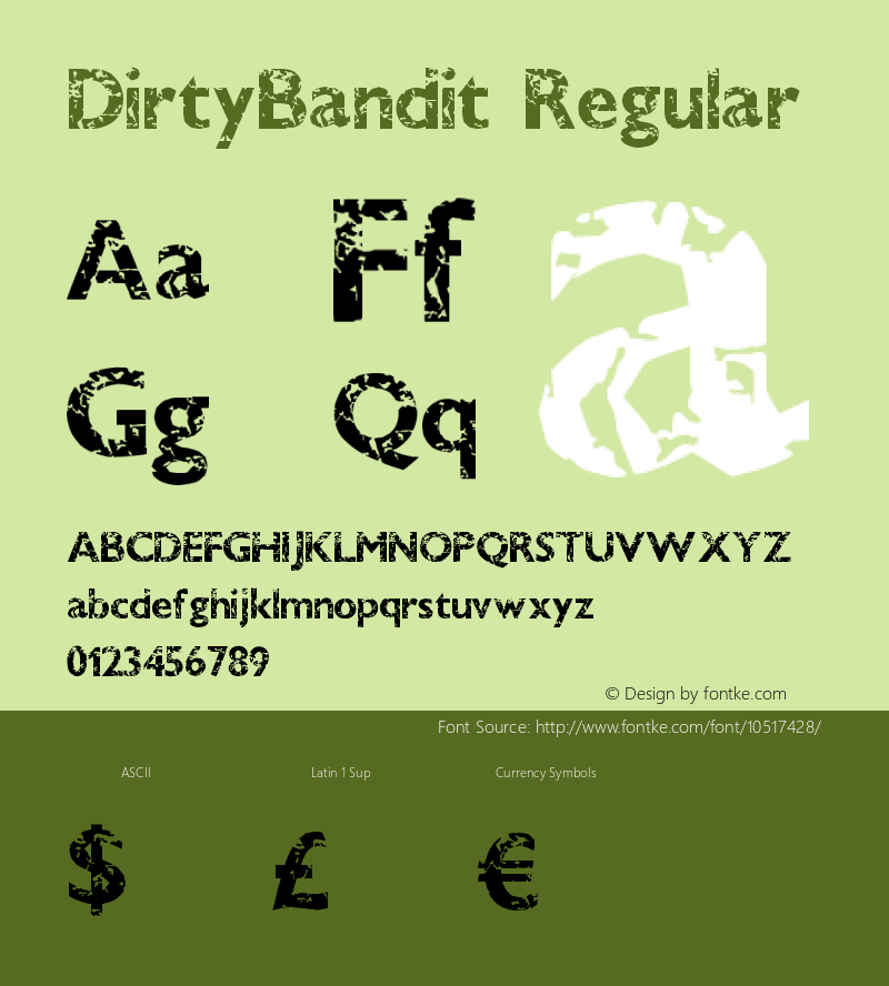 DirtyBandit Regular Version 1.00 September 24, 2013, initial release图片样张