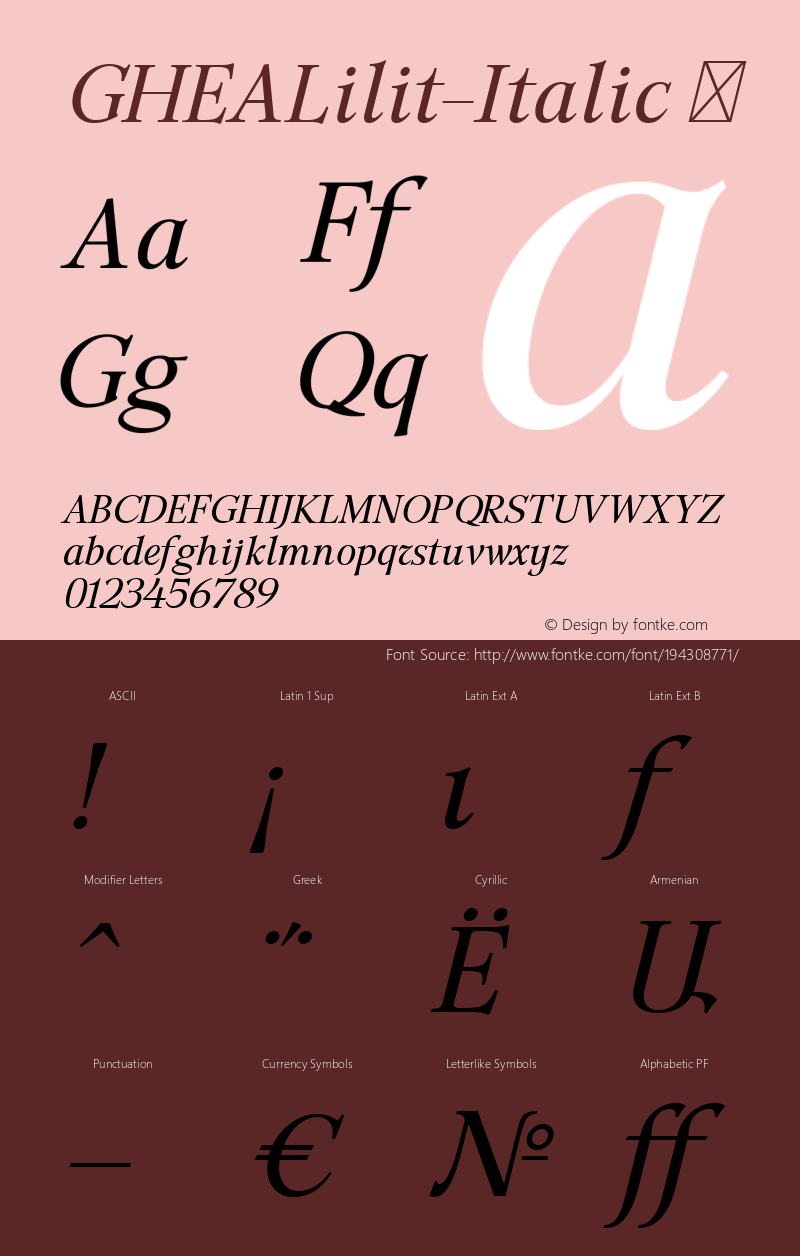 ☞GHEALilit-Italic Version 1.000;com.myfonts.easy.armtype.ghea-lilit.italic.wfkit2.version.3Gas图片样张