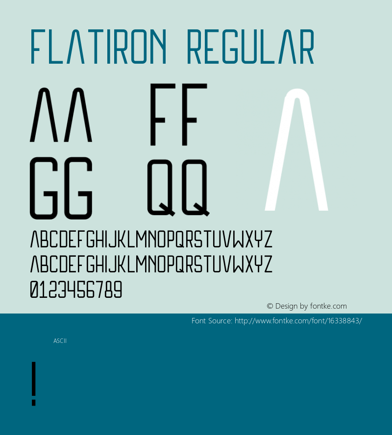 Flatiron Regular Version 1.000;PS 001.000;hotconv 1.0.70;makeotf.lib2.5.58329 DEVELOPMENT图片样张