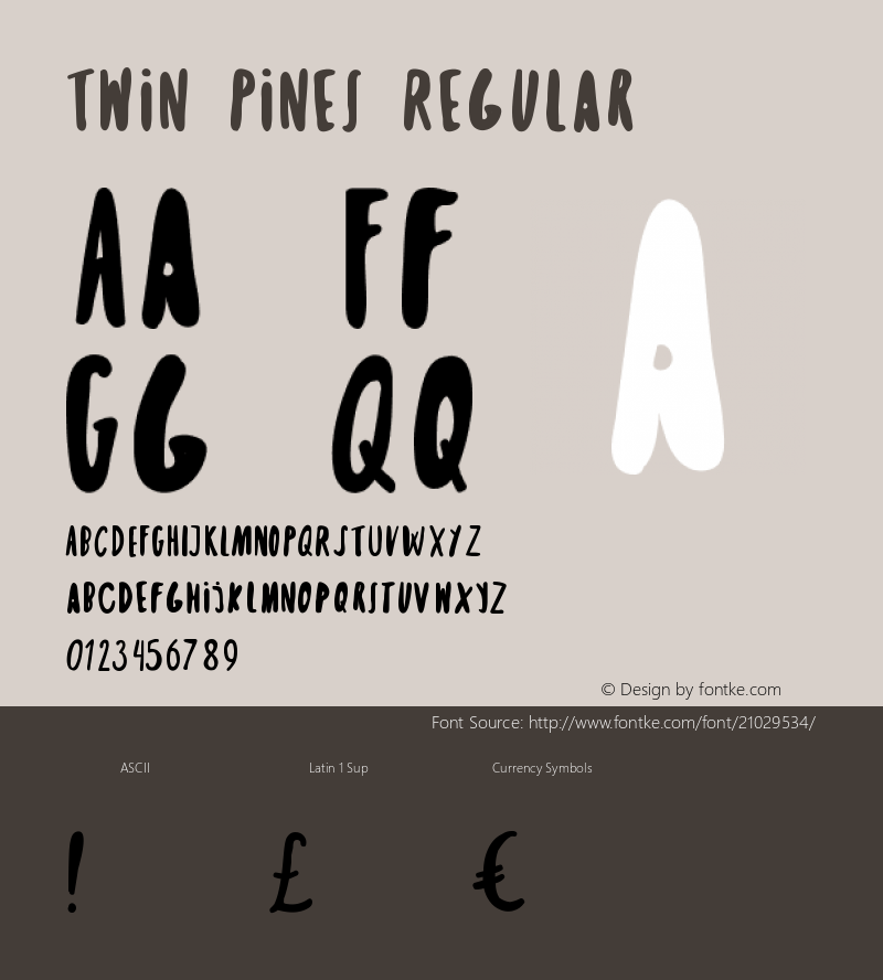 Twin Pines Version 1.000;PS 001.000;hotconv 1.0.70;makeotf.lib2.5.58329图片样张