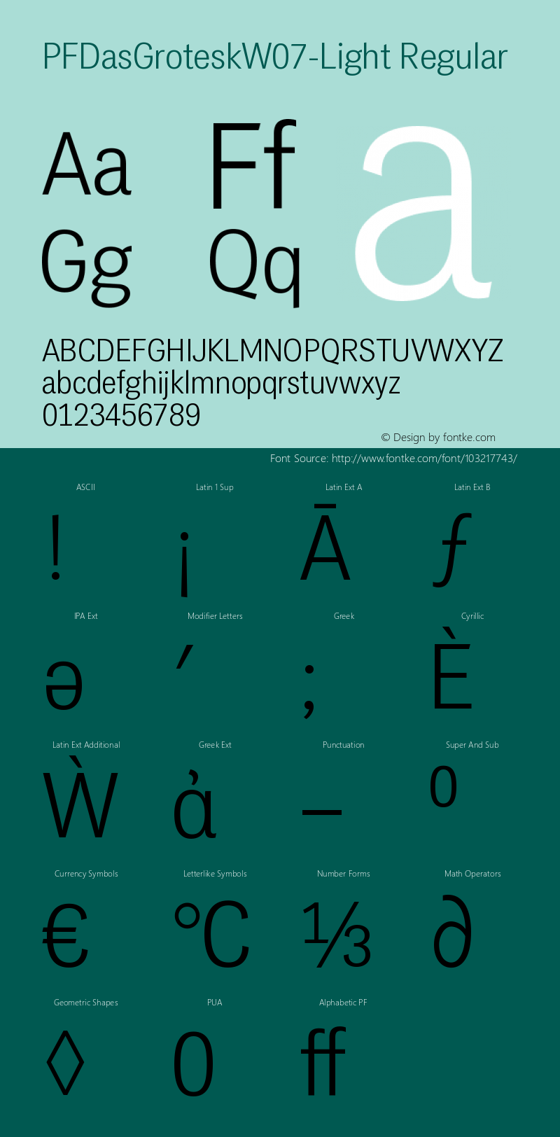 PF Das Grotesk W07 Light Version 2.00图片样张