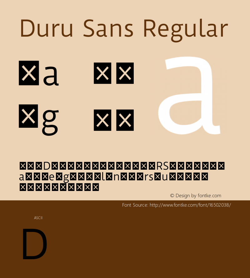 Duru Sans Regular Version 1.002图片样张
