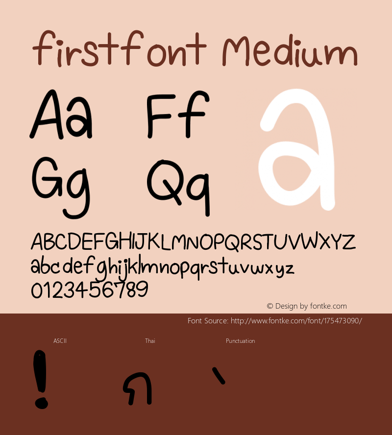 firstfont Version 001.000图片样张