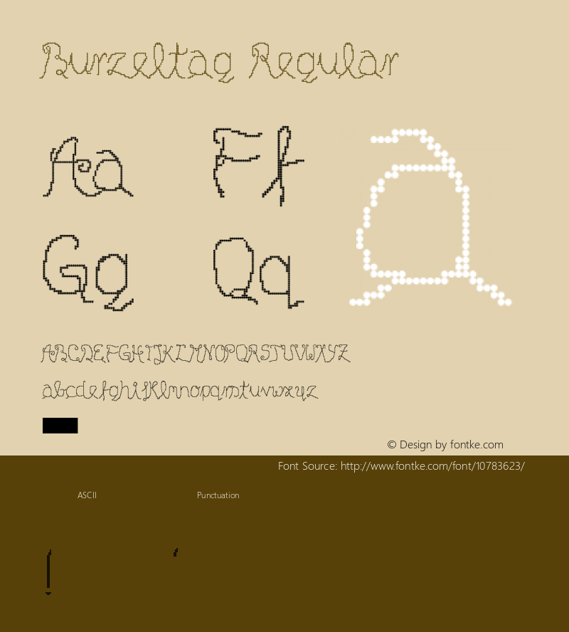 Burzeltag Regular Version 1.0图片样张