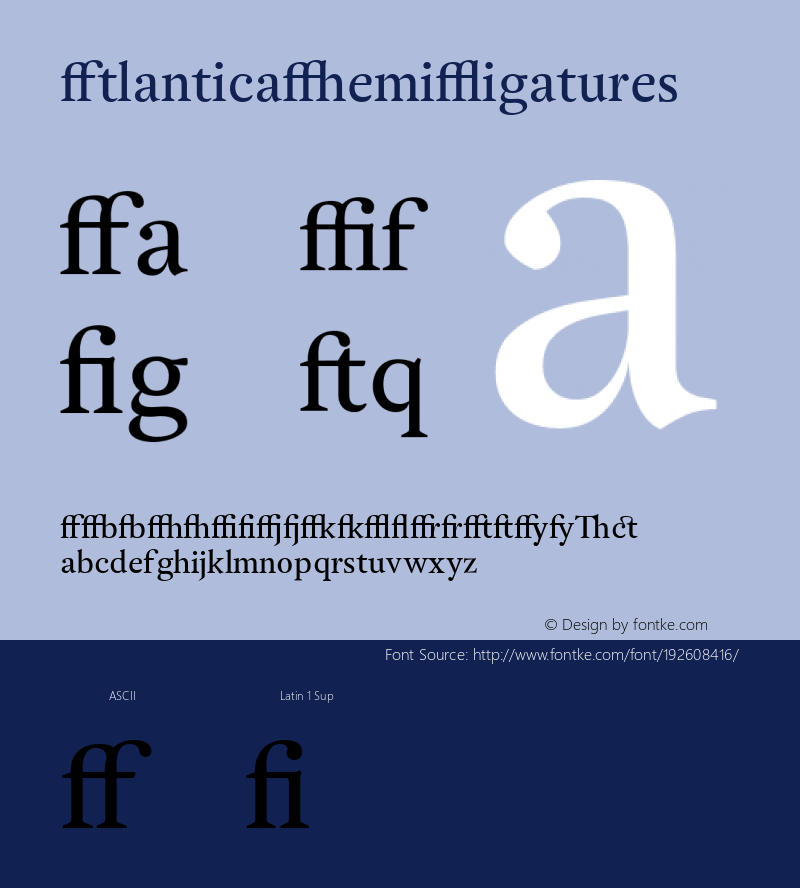 ☞Atlantica Demi Ligatures 001.000;com.myfonts.easy.rsantos.atlantica.demi-ligatures.wfkit2.version.2wd4图片样张