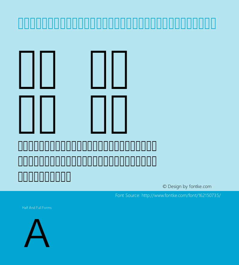 SourceHanSansSC Normal-Alphabetic Version 1.0图片样张