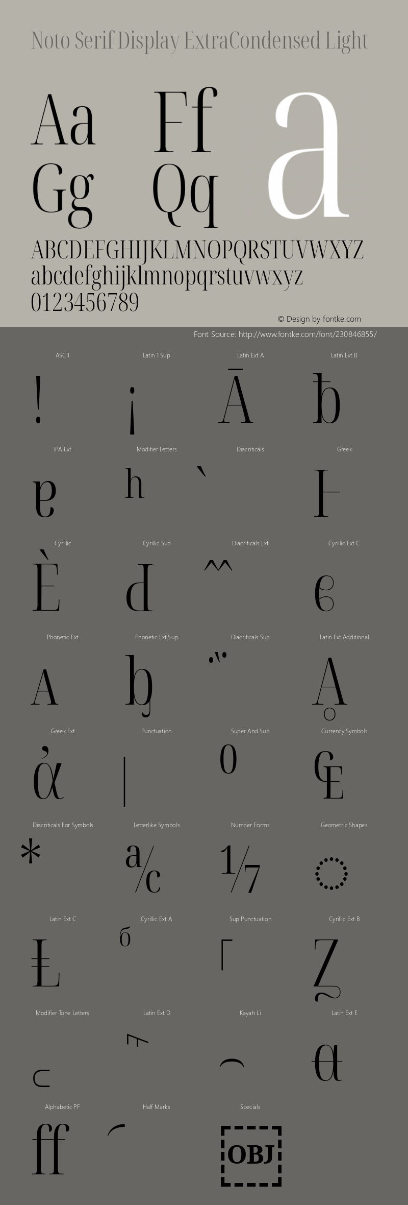 Noto Serif Display ExtraCondensed Light Version 2.007; ttfautohint (v1.8) -l 8 -r 50 -G 200 -x 14 -D latn -f none -a qsq -X 