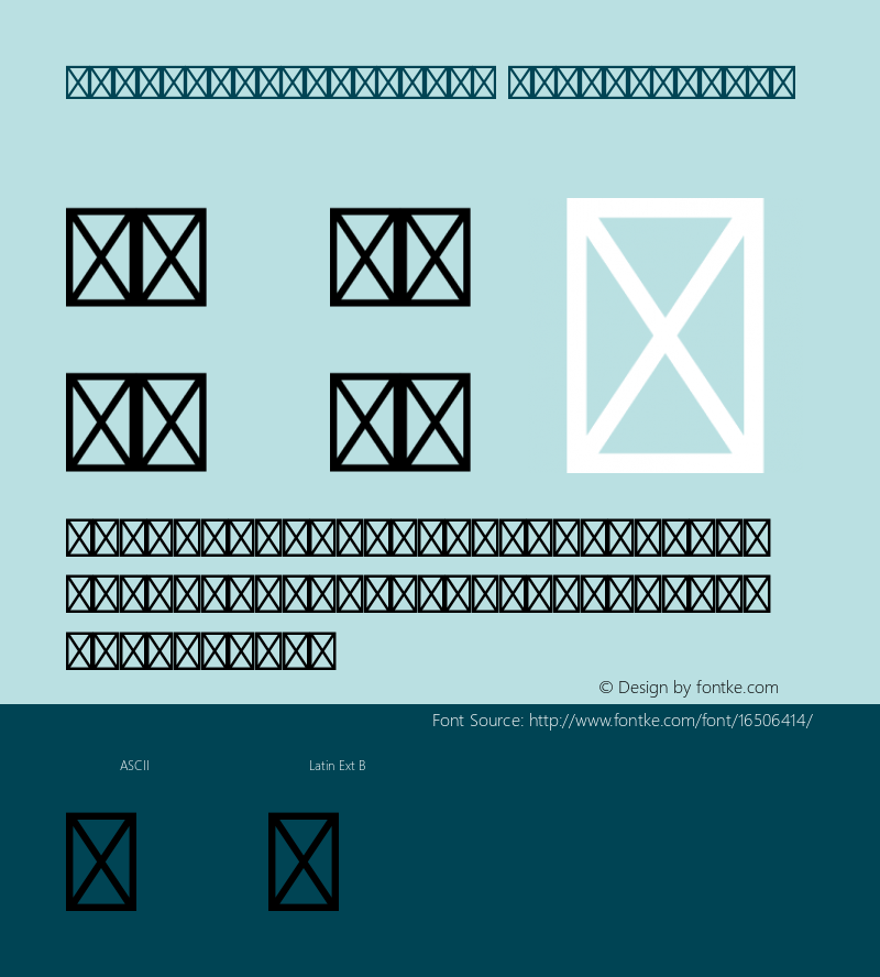 Chivo-RegularLCDFJ RegularLCDFJ Version 001.003图片样张