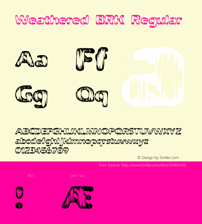 Weathered BRK Regular Version 2.22图片样张