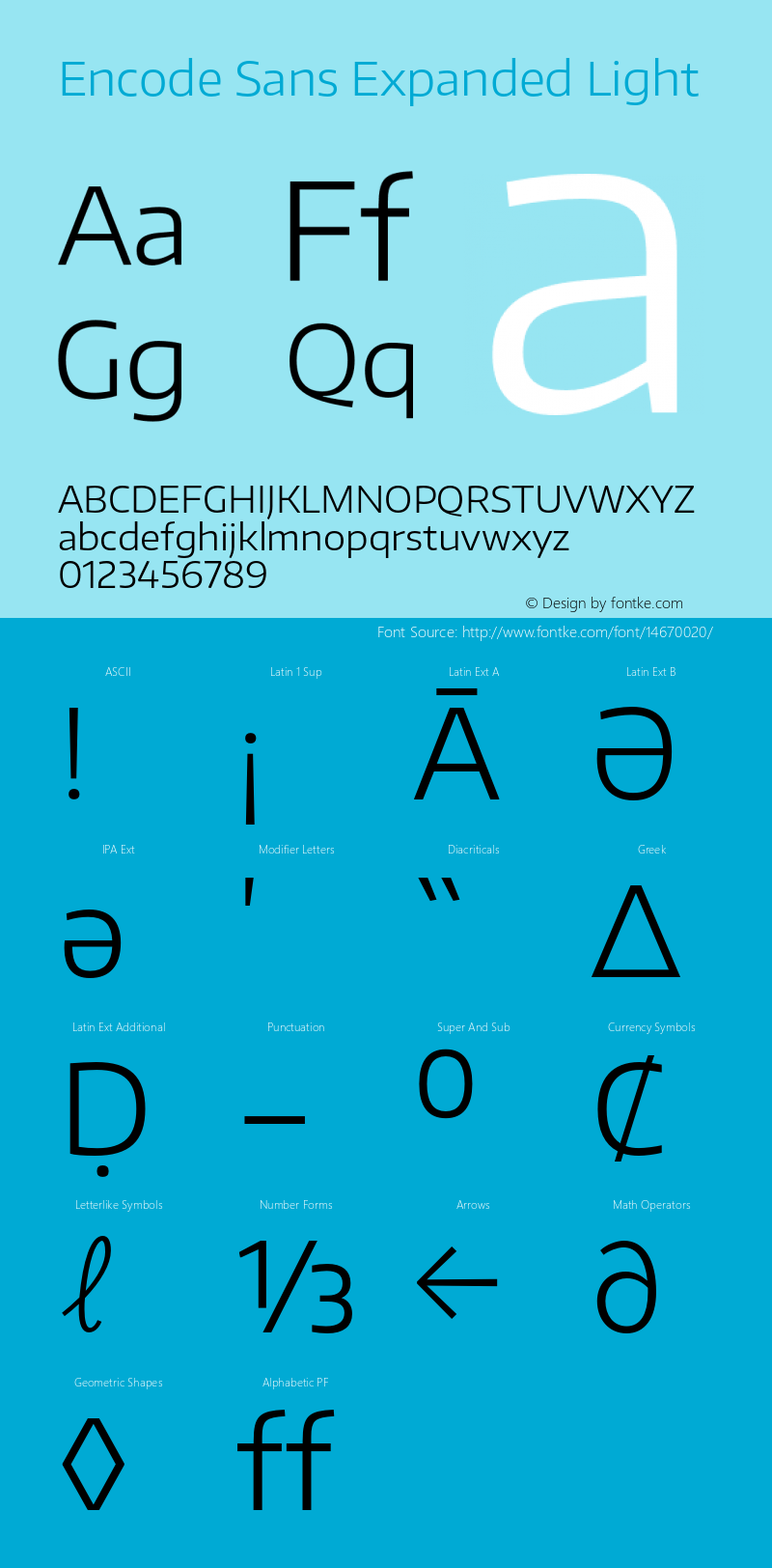 Encode Sans Expanded Light Version 1.002图片样张