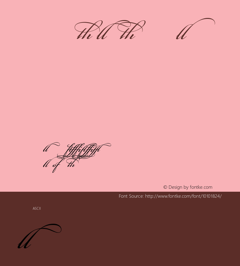 Bickham Script Ligatures Regular 001.000图片样张