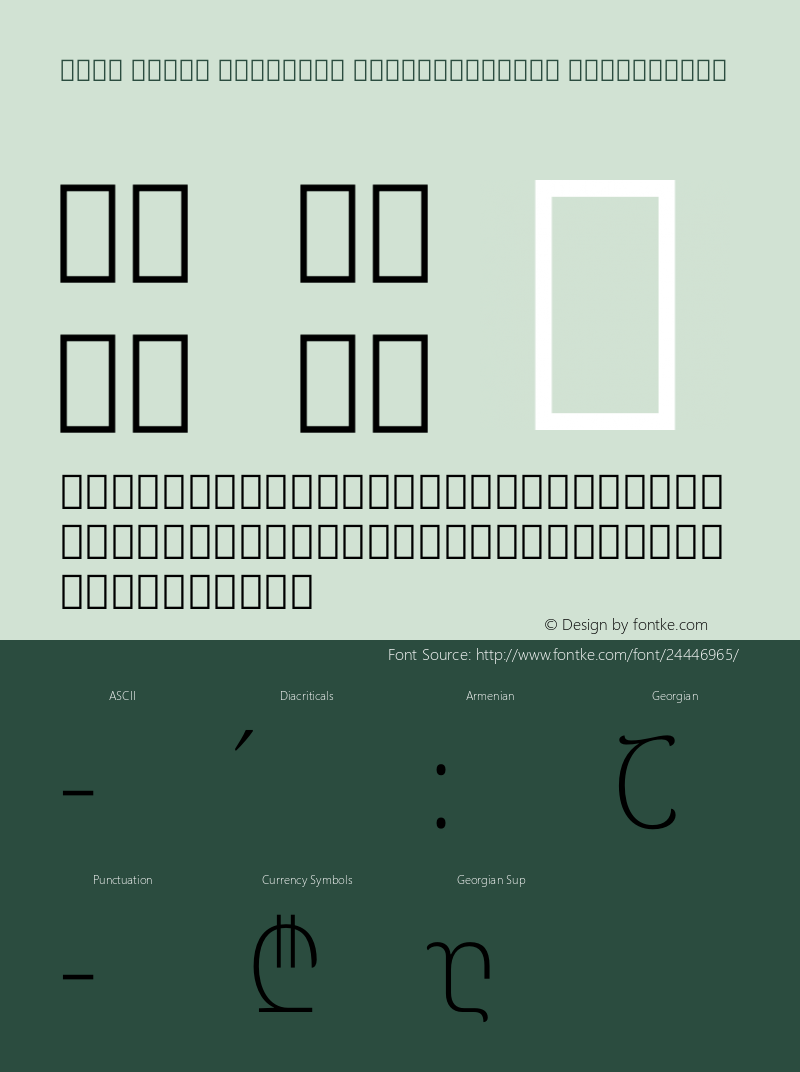 Noto Serif Georgian SemiCondensed ExtraLight Version 2.000图片样张