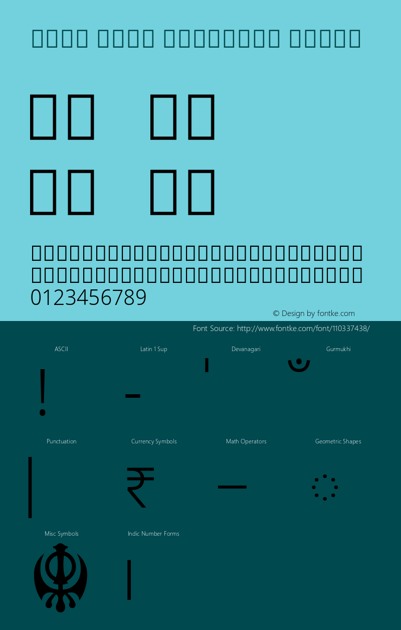 Noto Sans Gurmukhi Light Version 2.001; ttfautohint (v1.8.3) -l 8 -r 50 -G 200 -x 14 -D guru -f none -a qsq -X 